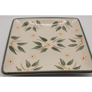 Temptations by Tara Square Old World Green 7" Salad Plates NEW